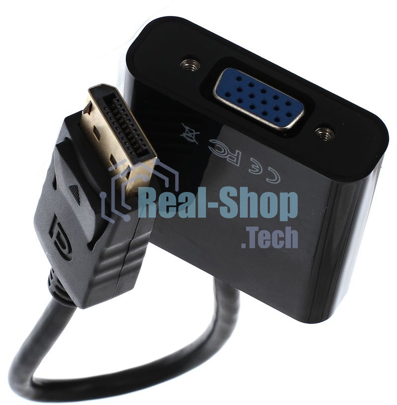 Кабель-переходник DP --> VGA-F 0,2m, Telecom (TA522)
