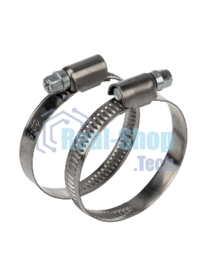 Хомут червячный Rexant 32-50-0,7 мм, (упак. 50 шт)