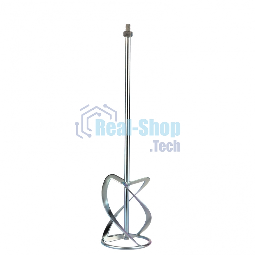 Насадка для миксера Сибртех, для легких растворов,140 х 590 мм, оцинкованная,хвостовик резьба М14