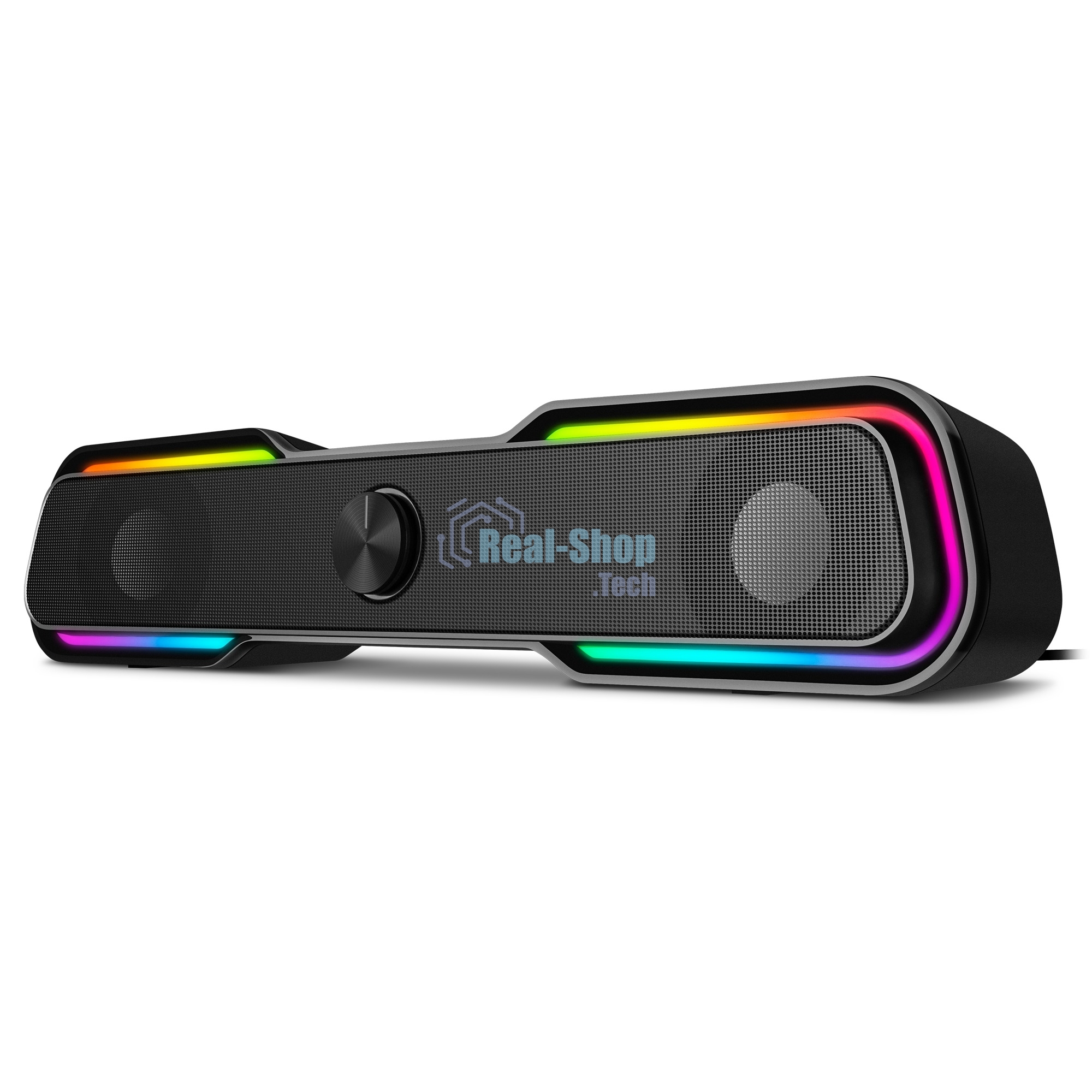 Акустическая система Sven 450 2.0 (2x5W, Bluetooth, RGb-подсветка) черная