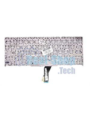 Клавиатура для ноутбука MacBook A1370 2011+ черная с подсветкой, плоский ENTER