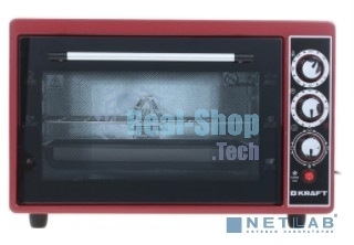 Мини-печь Kraft KF-MO3804KR красный