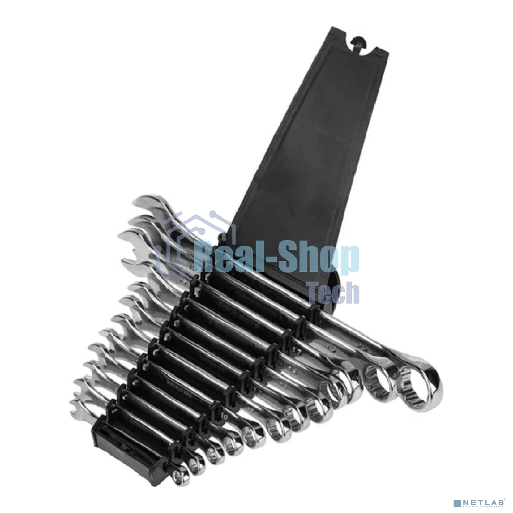 Набор ключей комбинированных Rexant (6-14, 17, 19, 22 мм), 12 шт., CrV, зеркальное хромирование