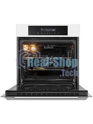 Шкаф духовой электрический Maunfeld AEOD60103W, 60л, дверца с 3 стеклами, белый