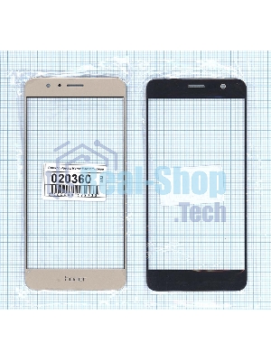 Защитное стекло для Huawei Honor 8 золотистый