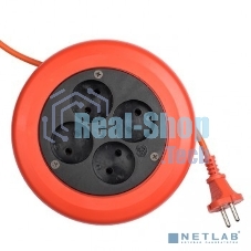 Удлинитель-рулетка EKF UBR-6-257-4-10 4x10 м без заземления ПВС 2x0,75 10А/2,3 кВт PROxima