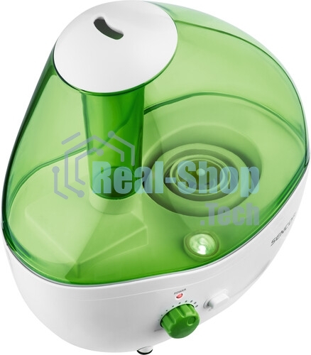 Увлажнитель воздуха Sencor SHF 921GR зеленый/белый, 20 м², 2.2 л