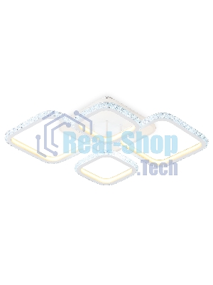 Потолочный светодиодный светильник FA9541/2+2 WH белый 108W 6400K/3000K 670*500*110 (ПДУ РАДИО 2.4G)