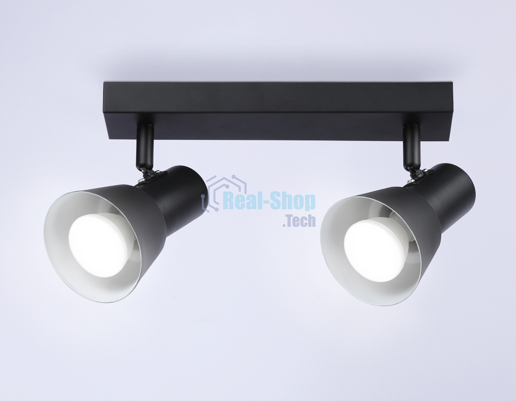 Светильник Ambrella light TA13117/2 BK/WH черный/белый GU10/2 max 12W 350*85*150