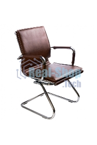 Кресло компьютерное Бюрократ CH-993-Low-V/Brown коричневый, низкая спинка, искусственная кожа