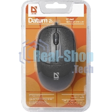Мышь проводная Defender Datum MS-980 черный, 1000 dpi, USB, кнопки - 3