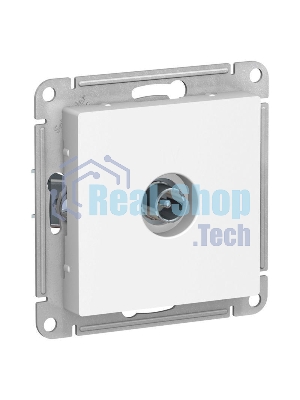 Механизм розетки TV AtlasDesign проходной 4DB белый SchE ATN000192