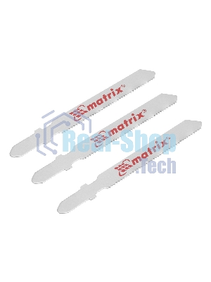 Полотна для электролобзика Matrix по металлу, 3 шт., 50 х 1,2мм, HSS, EU- хвостовик