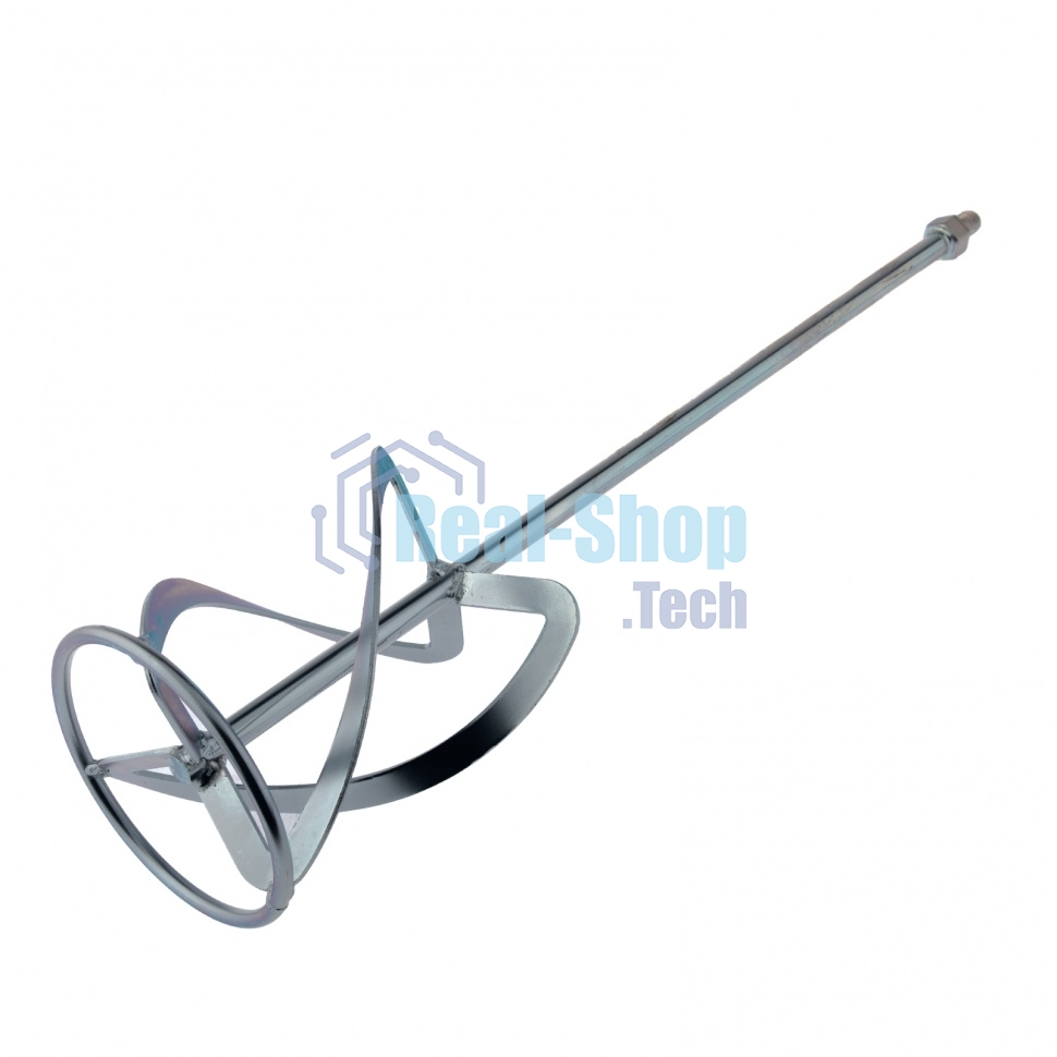 Насадка для миксера Сибртех, для легких растворов,140 х 590 мм, оцинкованная,хвостовик резьба М14