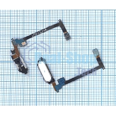 Кнопка HOME в сборе с механизмом и шлейфом для Samsung Galaxy Note 4 N910, белый