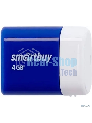 Флешка USB SmartBuy LARA Blue (SB4 GbLara-B), 4Gb, USB 2.0, R/W 15/5, синий/белый