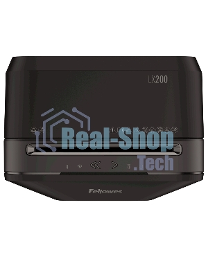 Шредер Fellowes PowerShred LX200 черный (секр.P-4)/перекрестный/12лист./22лтр./скрепки/скобы/пл.карты