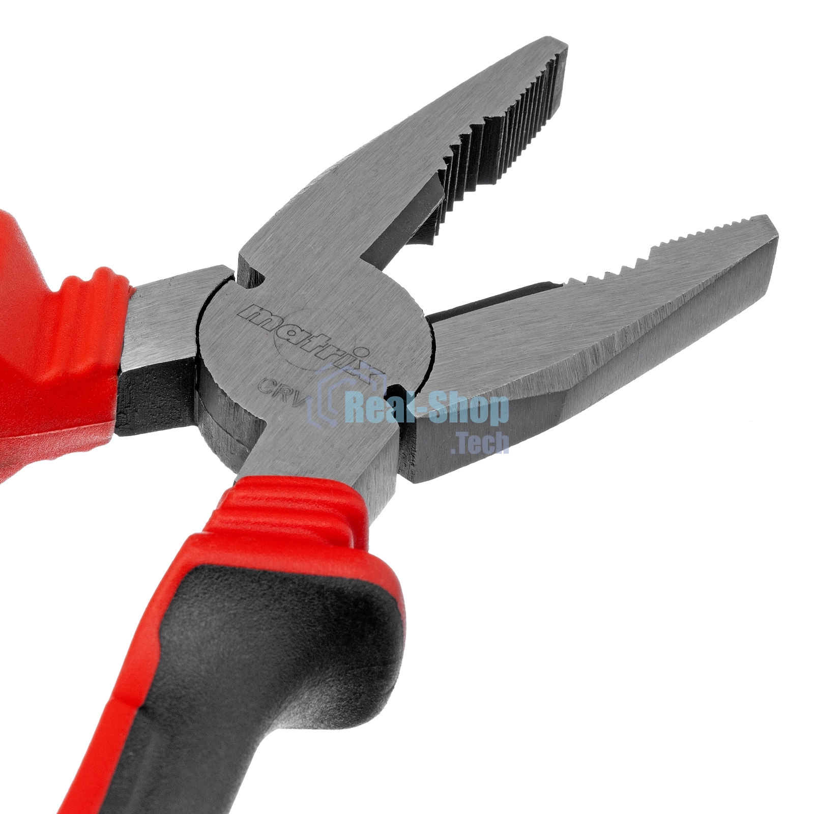 Плоскогубцы комбинированные Matrix, 200 мм, хром-ванадий, двухкомпонентные рукоятки