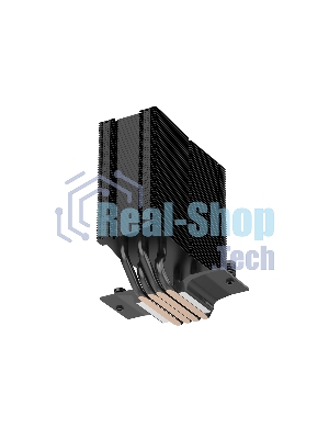 Кулер для процессора SAMA X40 (200W, 4-pin PWM, 133.5mm, 4x6mm, 1x100мм, 50.1CFM, 35.2dBA, 2600RPM, S: 1851/1700/1200/115X, AM5/AM4, черный)