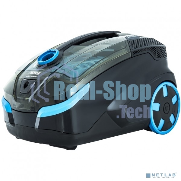 Моющий пылесос Thomas DryBOX Amfibia черный/голубой, 325/1700 Вт, уборка влажная/сухая/сбор жидкости, пылесборник контейнер 2.6 л