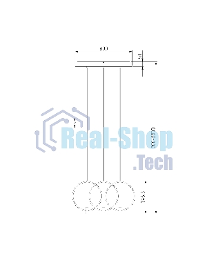 50257/3 LED/ подвесной светильник/ черный