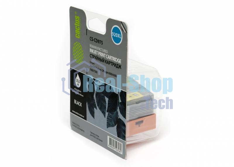 Картридж струйный Cactus CS-CD975 №920XL черный (56.6 мл.) для HP Officejet 6000/6500/7000/7500