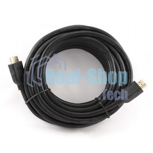 Кабель HDMI Cablexpert CC-HDMI4-7.5M, 19M/19M, v2.0, медь, позол.разъемы, экран, 7.5м, черный, пакет