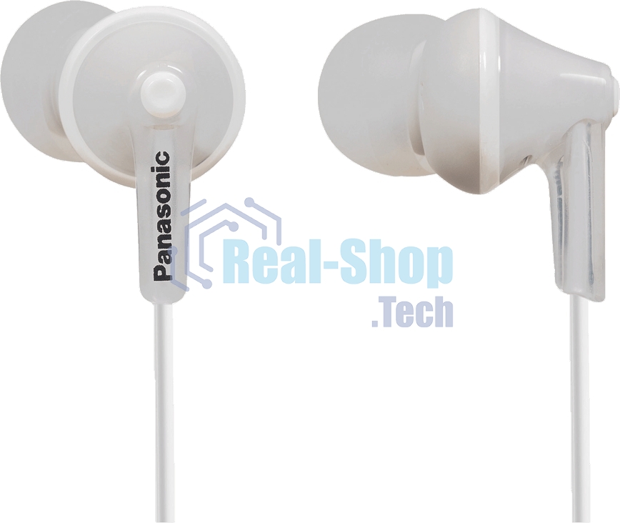 Наушники вкладыши Panasonic RP-HJE125E-W 1.1м белый проводные (в ушной раковине)