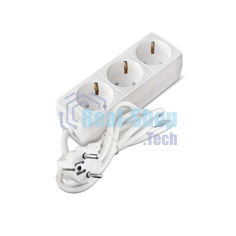 Удлинитель быт. ТМ Союз 2200 Вт 3 гн. ПВС 1,5 м 481S-9301