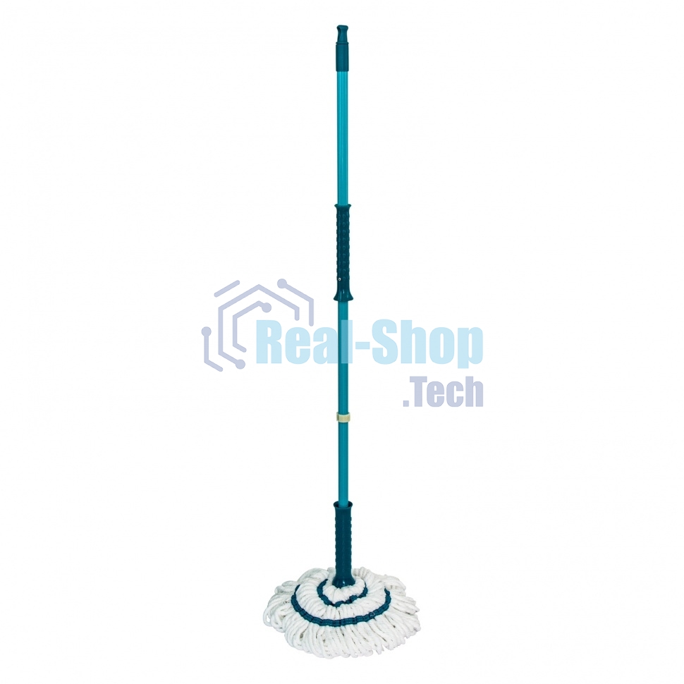 Швабра отжимная скручиванием 120 см, насадка из микрофибры, 120 г, HomePalisad