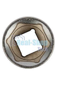 Головка торцевая Matrix, 22 мм, 6-гранная, CrV, под квадрат 1/2