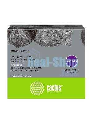 Картридж ленточный Cactus CS-DK11202 черный для Brother P-touch QL-500, QL-550, QL-700, QL-800