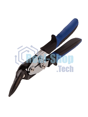 Ножницы по металлу GROSS 78351 усиленные 255мм прямой и правый резсталь-СrMo двухкомп.рукоятки