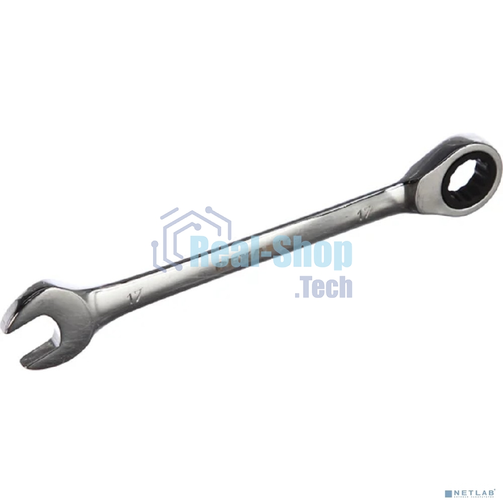 Набор ключей комбинированных трещоточных Rexant (8, 10, 13, 17, 19 мм), 5 шт., CrV, зеркальное хромирование