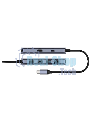 USB-концентратор Cudy UH500, USB Type-C, HDMI + USB-A + USB Type-C port for PD Charging, адаптер/ USB Type-C