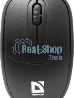 Мышь проводная Defender Datum MS-980 черный, 1000 dpi, USB, кнопки - 3