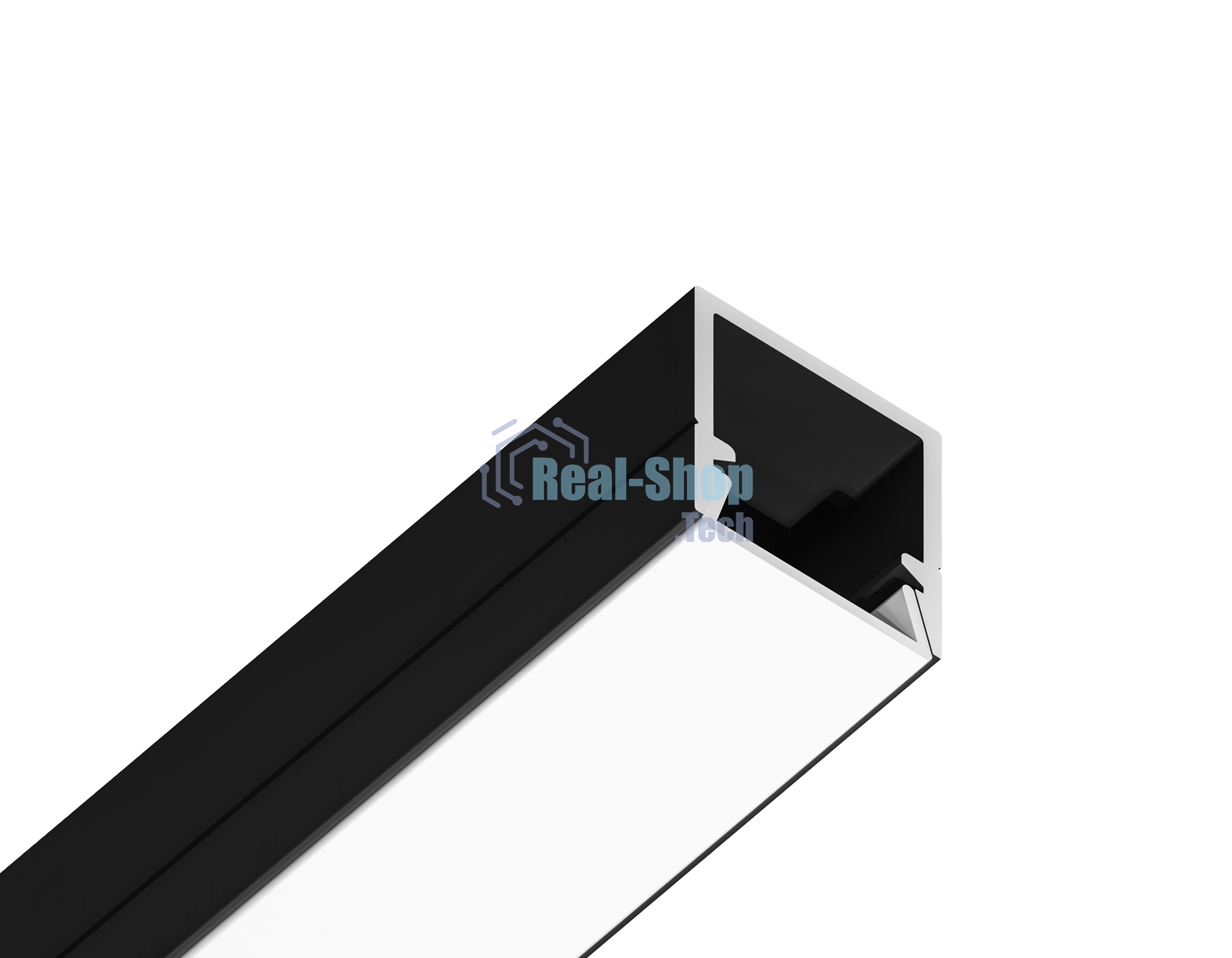 Алюминиевый профиль Ambrella light GP1650BK черный 2000*10*10
