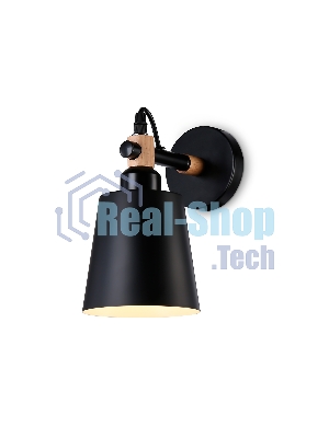 Светильник Ambrella light TR82213 BK/LW черный/светлое дерево E27 max 40W 230*130*190