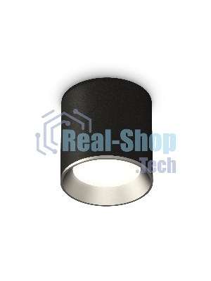 Светильник Ambrella Light XS6302003 SBK/PSL черный песок/серебро полированное MR16 GU5.3 (C6302, N6104)