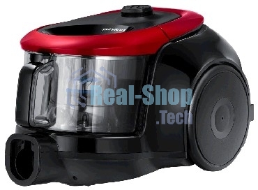 Пылесос Samsung VC-18M2130SR Турбощетка в комплекте=Нет; Тип уборки=сухая; Мощность всасывания=380; Потребляемая мощность=1 800; Тип=безмешковый; Тип пылесборника=циклонный фильтр;