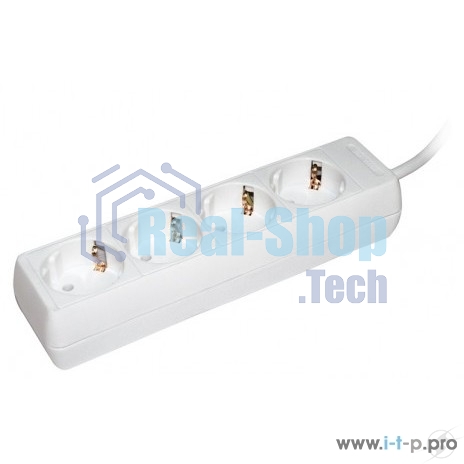 Удлинитель 4х5 м с заземл. 16А IP20 У04 2P+PE ИЭК WYP10-16-04-05-Z-N