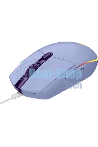 Мышь проводная Logitech G102 LIGHTSYNC фиолетовый, 8000 dpi, USB, кнопки - 6