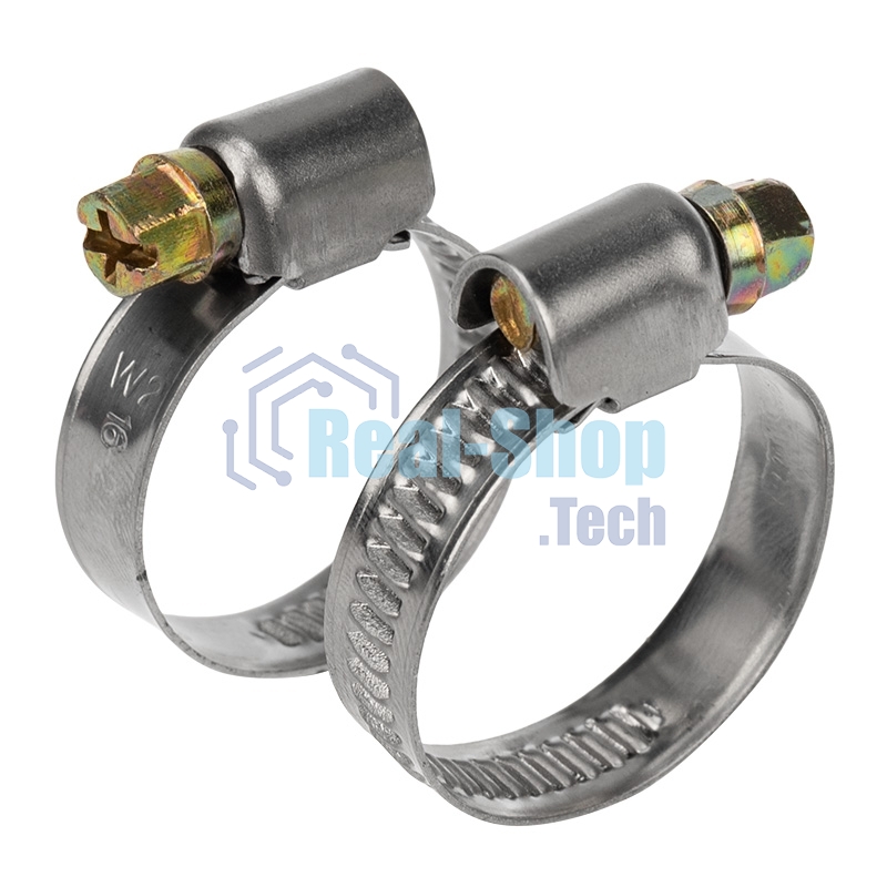 Хомут червячный Rexant 16-27-0,7 мм, (упак. 50 шт)