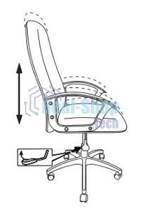 Кресло руководителя Бюрократ CH-808LT/#G серый 3C1 НА ПИАСТРЕ