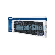 Клавиатура проводная SVEN KB-S230 черная (104кл, каб. 2м)