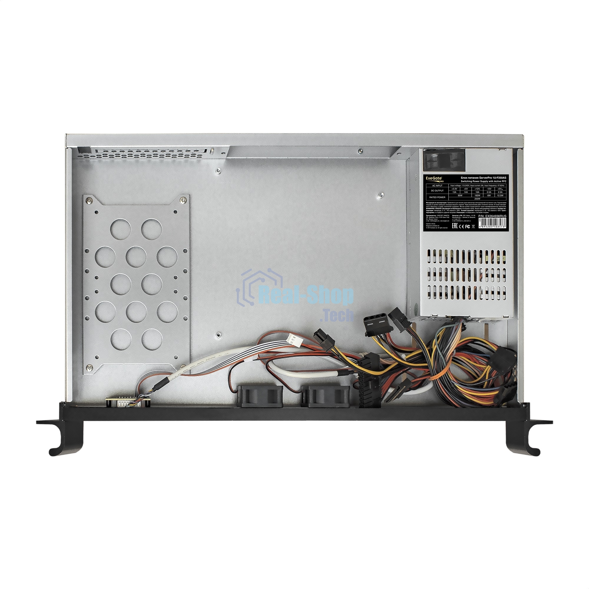Серверный корпус ExeGate EX293305RUS Pro 1U250-01 (RM 19