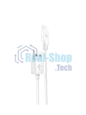 Кабель USB HOCO X1 Rapid, USB - Type-C, 2.1А, 1м, белый