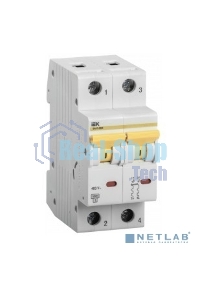 Выключатель автоматический однополюсный Iek MVA31-2-025-C ВА47-60M 2Р 25А 6кА С