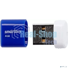 Флешка USB SmartBuy LARA Blue (SB4 GbLara-B), 4Gb, USB 2.0, R/W 15/5, синий/белый