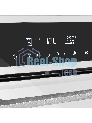 Шкаф духовой электрический Maunfeld AEOD60103W, 60л, дверца с 3 стеклами, белый